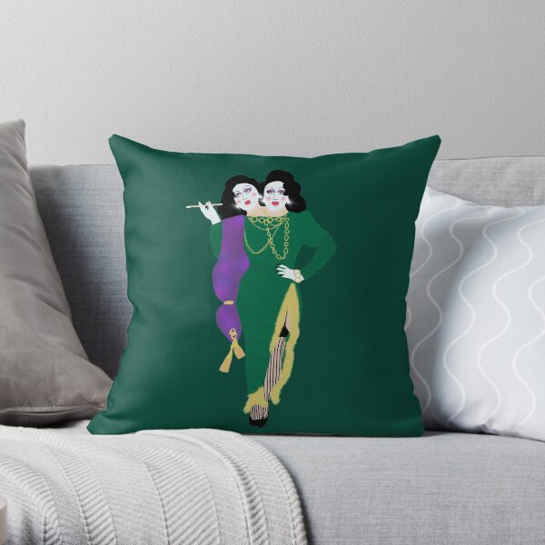 Pythia circus berserkus drag runway look Throw Pillow