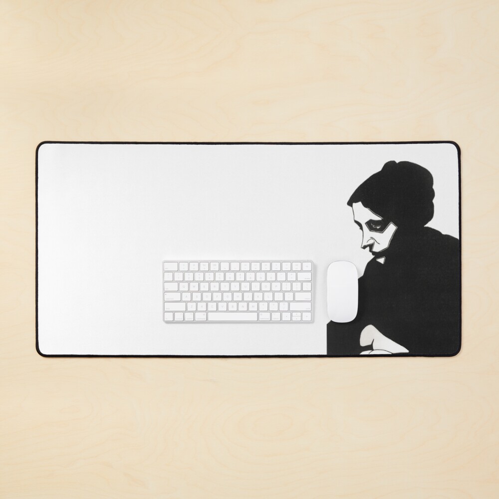 Unknown Woman in Black Mouse Pad
