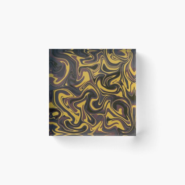 Item preview, Abstract yellow purple marble swirl  designed and sold by Tanya Mihe.