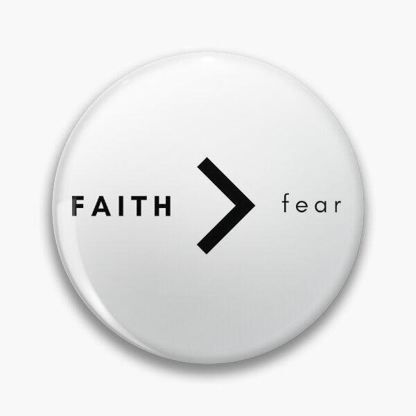 Item preview, Faith is Greater than Fear | Black and White designed and sold by WordsToArt.