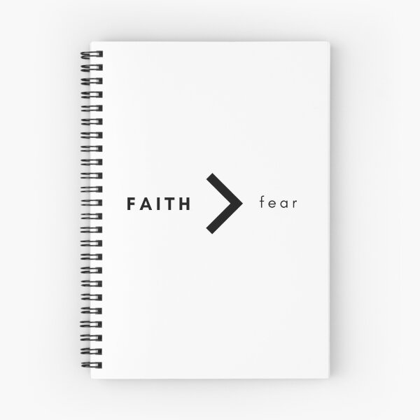 Item preview, Faith is Greater than Fear | Black and White designed and sold by WordsToArt.