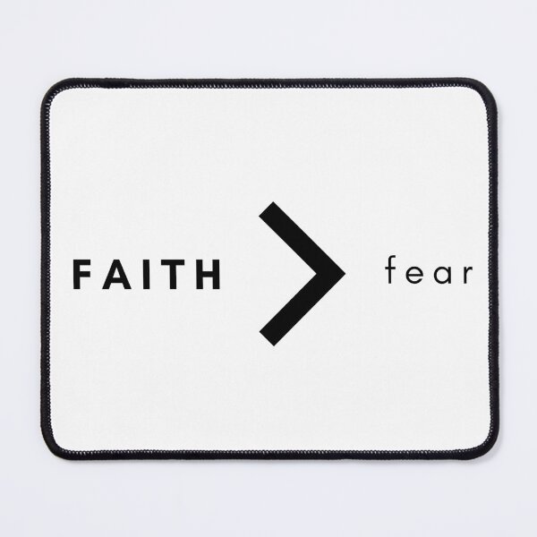 Item preview, Faith is Greater than Fear | Black and White designed and sold by WordsToArt.