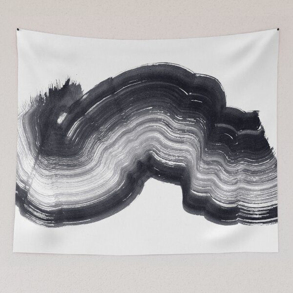 Item preview, ink explorations (188) - abstract black india ink painting designed and sold by expl-rations.