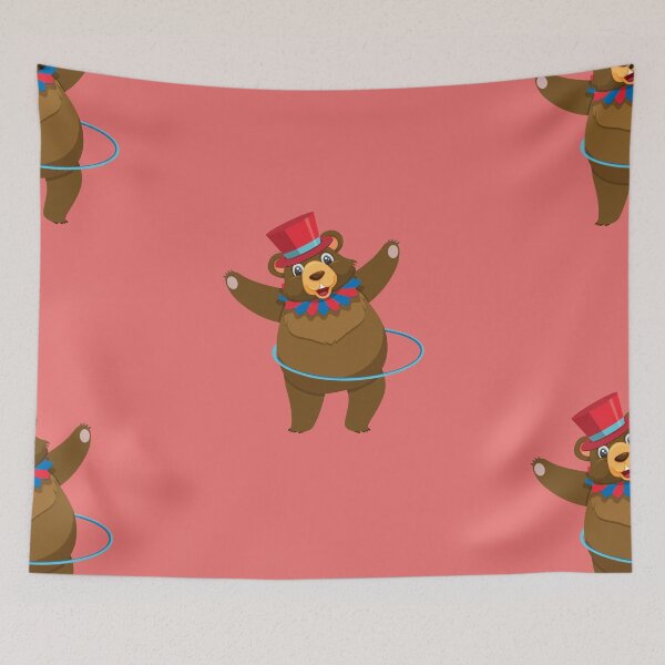 Item preview, Hooping Bear, Hipster Bear designed and sold by Naked-Alien.