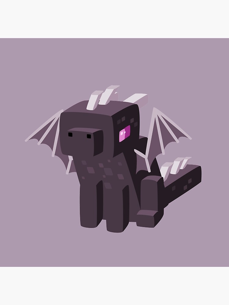 Minecraft Baby Ender Dragon Art Board Print for Sale by Wrenflight