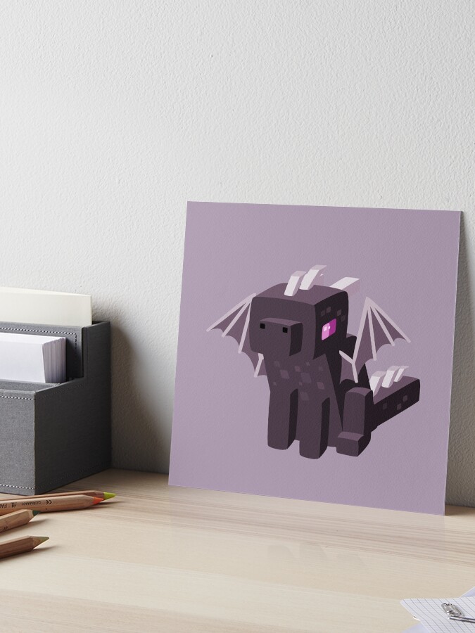 Minecraft Baby Ender Dragon Art Board Print for Sale by Wrenflight