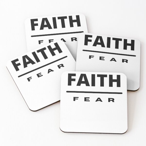 Item preview, Faith Over Fear | Black on White designed and sold by WordsToArt.