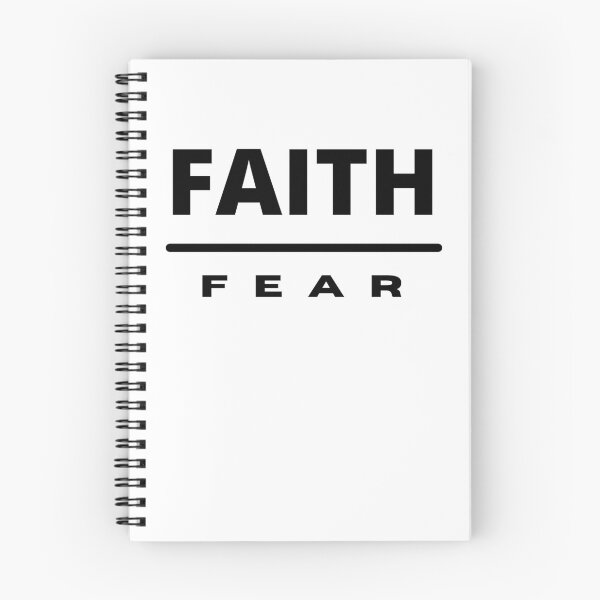 Item preview, Faith Over Fear | Black on White designed and sold by WordsToArt.