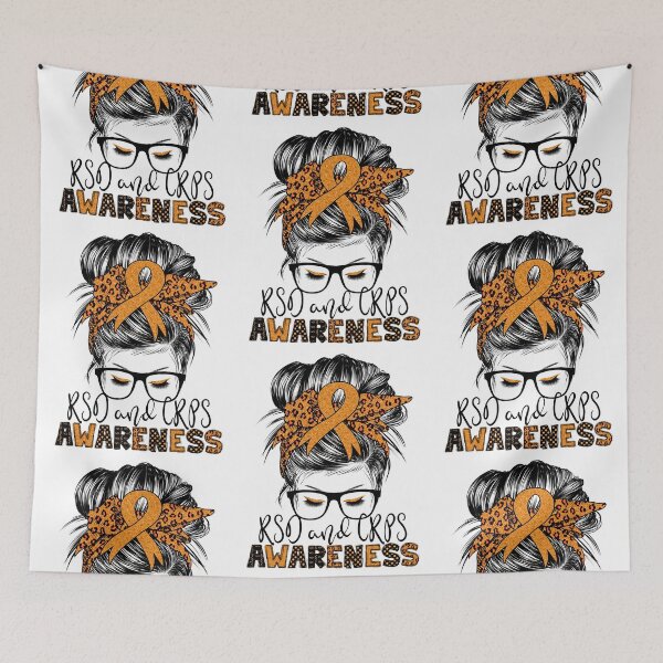 Item preview, RSD/CRPS awareness messy hair bun for women designed and sold by DesignByMai.