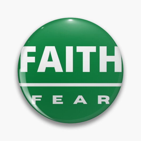 Item preview, Faith Over Fear | White on Green designed and sold by WordsToArt.