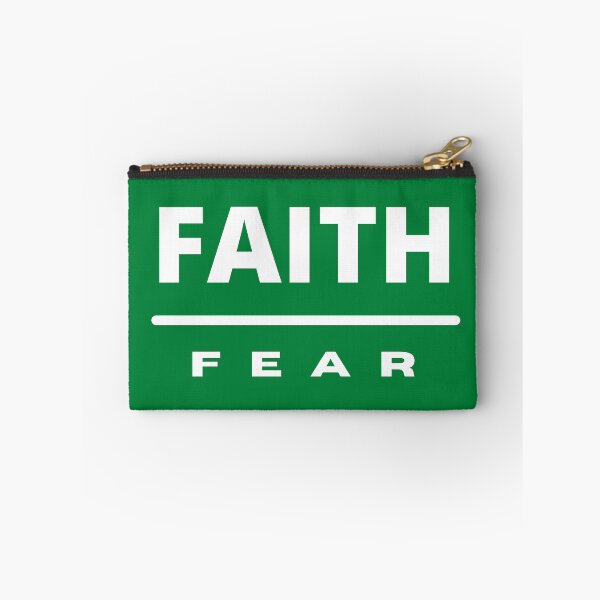 Item preview, Faith Over Fear | White on Green designed and sold by WordsToArt.