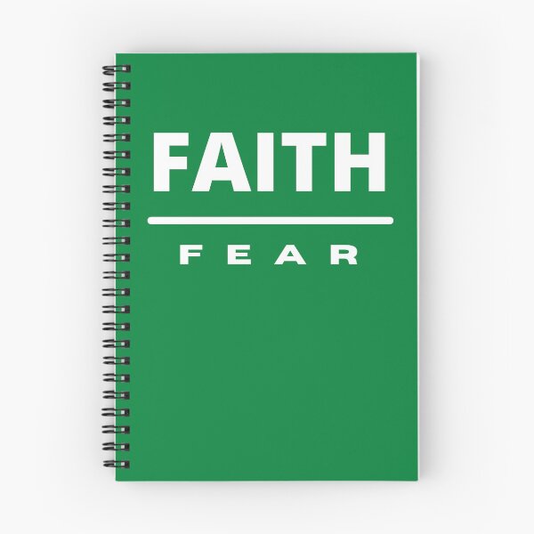 Item preview, Faith Over Fear | White on Green designed and sold by WordsToArt.