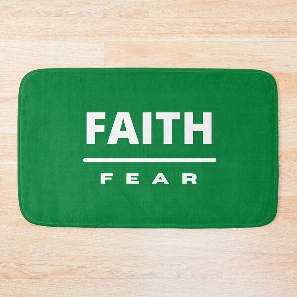 Item preview, Faith Over Fear | White on Green designed and sold by WordsToArt.