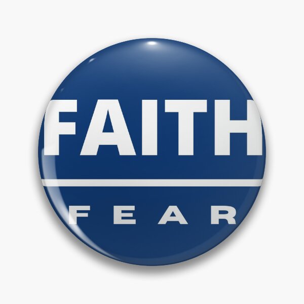 Item preview, Faith Over Fear | White on Navy designed and sold by WordsToArt.