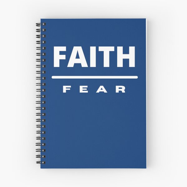 Item preview, Faith Over Fear | White on Navy designed and sold by WordsToArt.