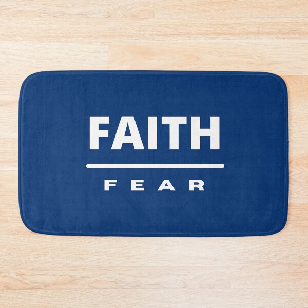 Item preview, Faith Over Fear | White on Navy designed and sold by WordsToArt.