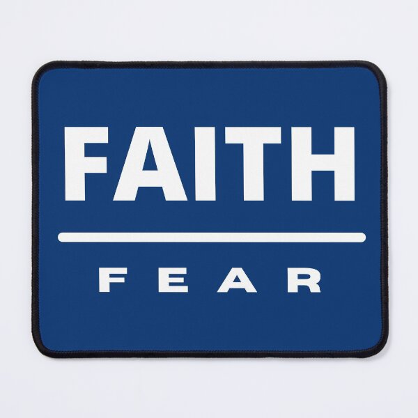 Item preview, Faith Over Fear | White on Navy designed and sold by WordsToArt.
