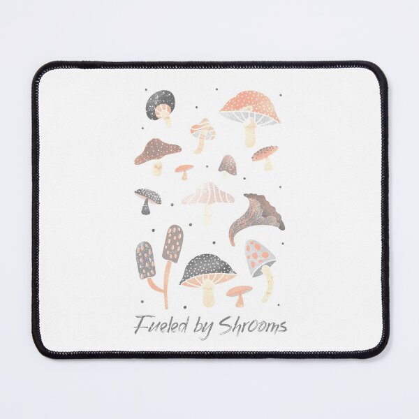 Item preview, Fueled By Shrooms. Vintage Fungi Mushroom Nature Collage designed and sold by Rebel-Design.