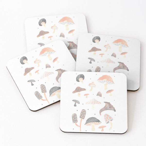 Item preview, Fueled By Shrooms. Vintage Fungi Mushroom Nature Collage designed and sold by Rebel-Design.