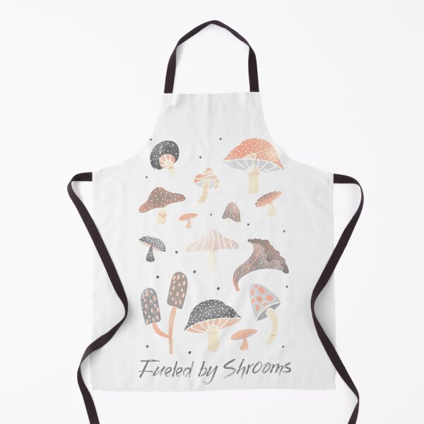 Item preview, Fueled By Shrooms. Vintage Fungi Mushroom Nature Collage designed and sold by Rebel-Design.