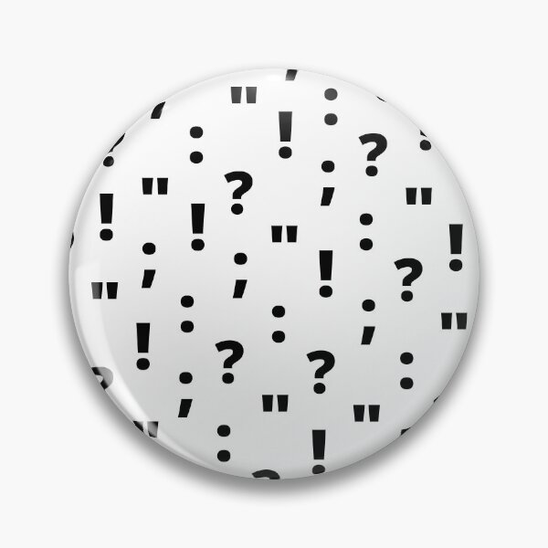 Item preview, Punctuation Pattern | Black on White designed and sold by WordsToArt.