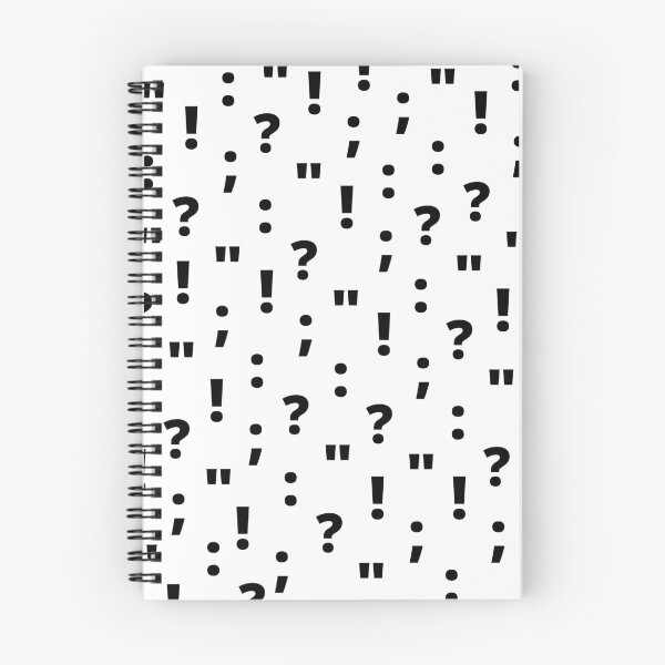 Item preview, Punctuation Pattern | Black on White designed and sold by WordsToArt.