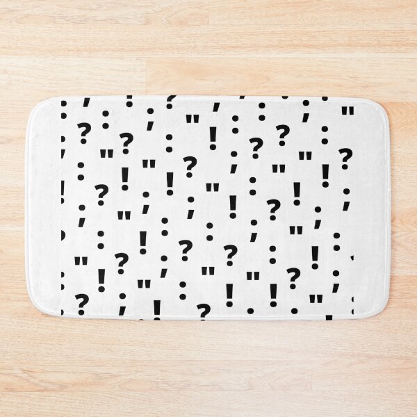 Item preview, Punctuation Pattern | Black on White designed and sold by WordsToArt.
