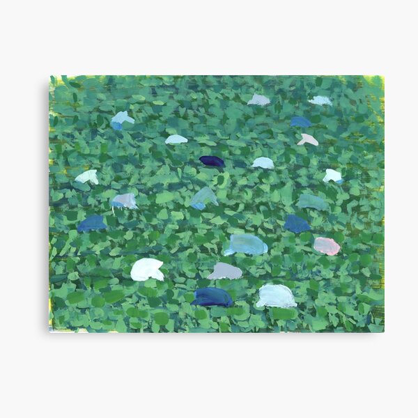 Food Chain -gouache on paper Canvas Print