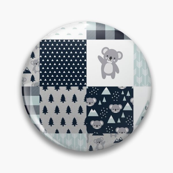 Item preview, Bear plaid tree cute pattern blue designed and sold by aggiexnjoz.