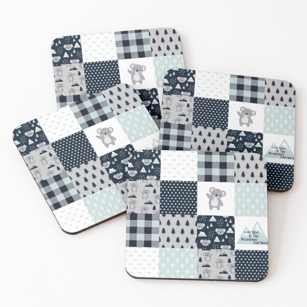 Item preview, Bear plaid tree cute pattern blue designed and sold by aggiexnjoz.