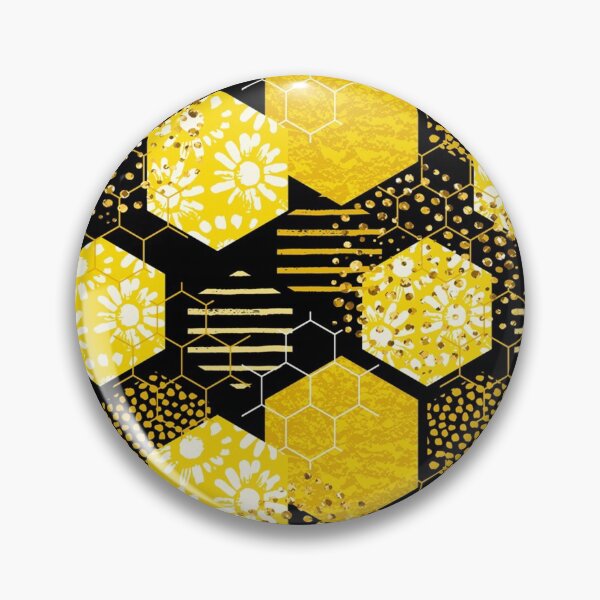 Item preview, Bee geometric pattern designed and sold by aggiexnjoz.