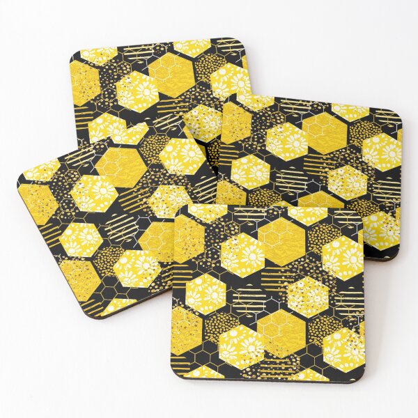 Item preview, Bee geometric pattern designed and sold by aggiexnjoz.