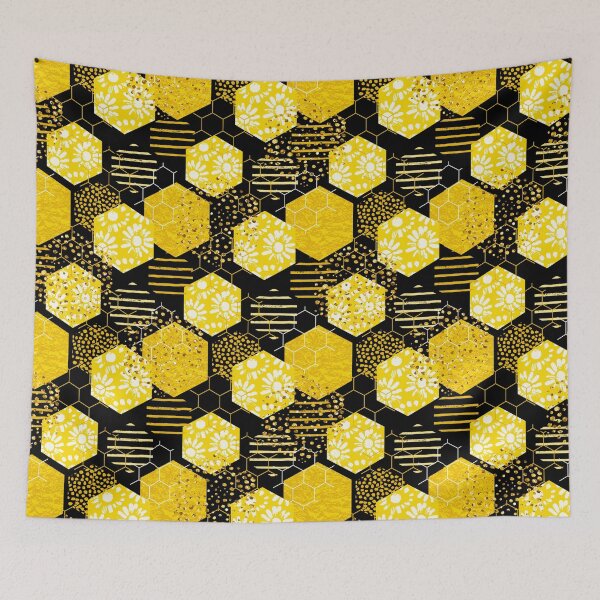 Item preview, Bee geometric pattern designed and sold by aggiexnjoz.