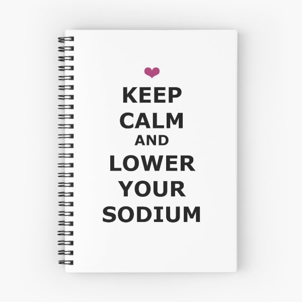 Item preview, Keep Calm Lower Your Sodium (black) designed and sold by Deborah Singer.