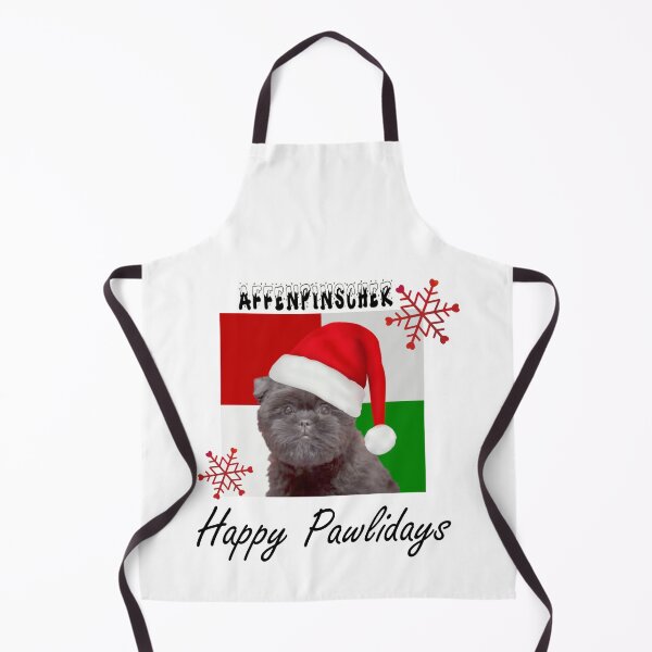Item preview, Happy Pawlidays – Christmas Affenpinscher Dog Design w/ Santa Hat designed and sold by platinumblks.