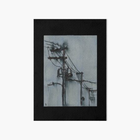 Rain Power ink and water on paper Art Board Print