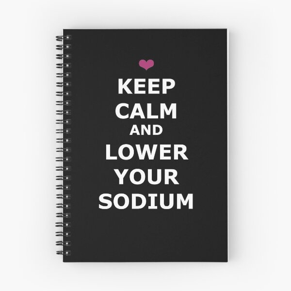 Item preview, Keep Calm and Lower Your Sodium (white) designed and sold by Deborah Singer.