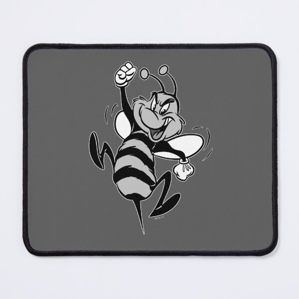 Item preview, Bee Black and White Retro 30s Cartoon Rubber Hose Style designed and sold by skullislandprod.