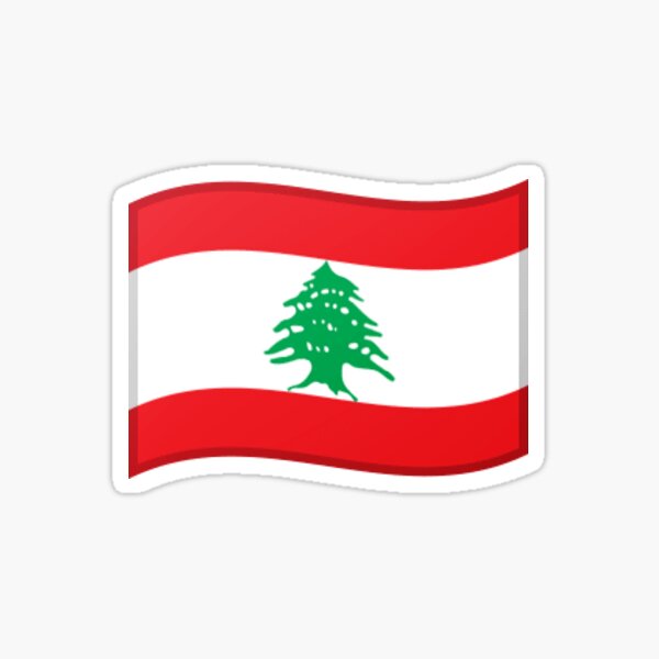 " Emoji Flag Lebanon" Sticker for Sale by Stickypegatinas Redbubble