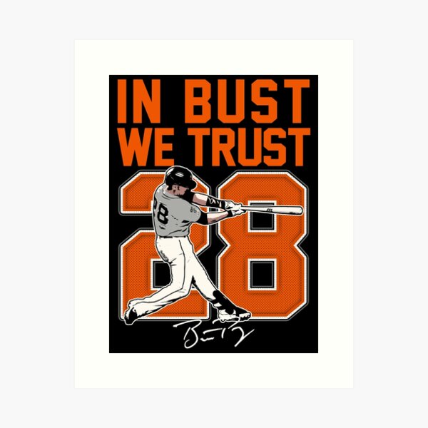 MLB San Francisco SF Giants Buster Posey #28 Shirt Womens Medium Orange