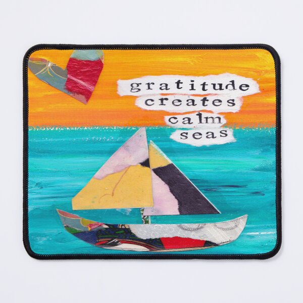 Item preview, GRATITUDE CREATES CALM SEAS designed and sold by KATHLEEN TENNANT ART.