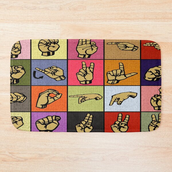 Item preview, Sign Language the alphabet color designed and sold by aggiexnjoz.