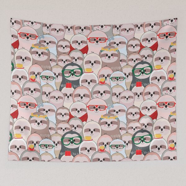 Item preview, sloth face pattern designed and sold by aggiexnjoz.