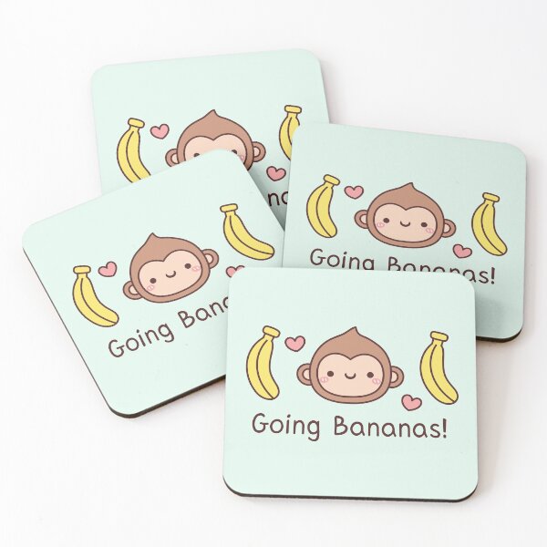 Item preview, Cute Monkey Going Bananas Funny Doodle designed and sold by rustydoodle.