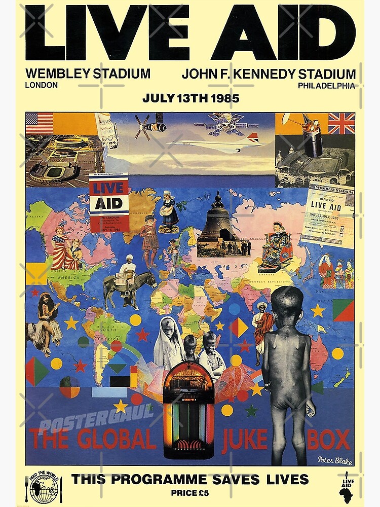 "Live Aid 1985" Poster for Sale by youngarlene | Redbubble