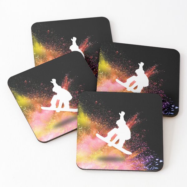 Item preview, Snowboarding colorful explosion designed and sold by aggiexnjoz.