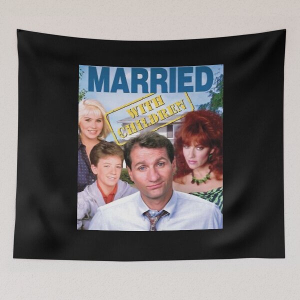 Item preview, Funny Gift Married With Children Premium Retro Wave designed and sold by NevaSchiller.