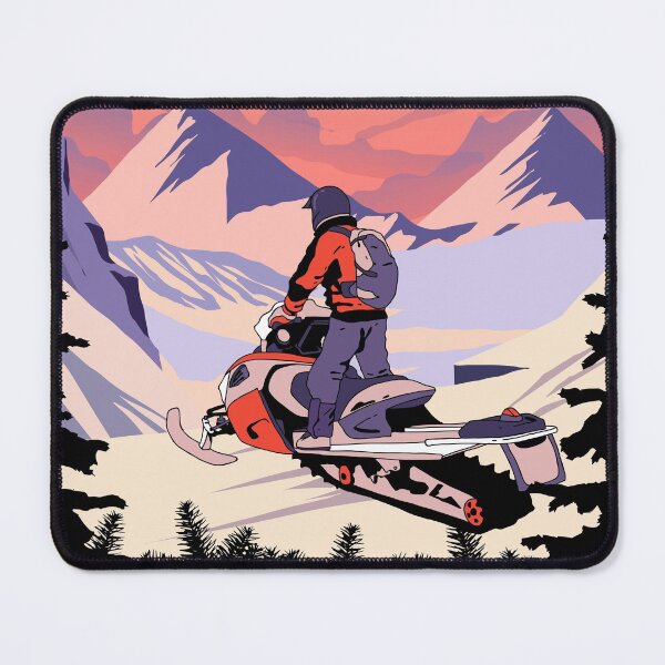 Item preview, SNOWMOBILE SUNSET TREE designed and sold by aggiexnjoz.