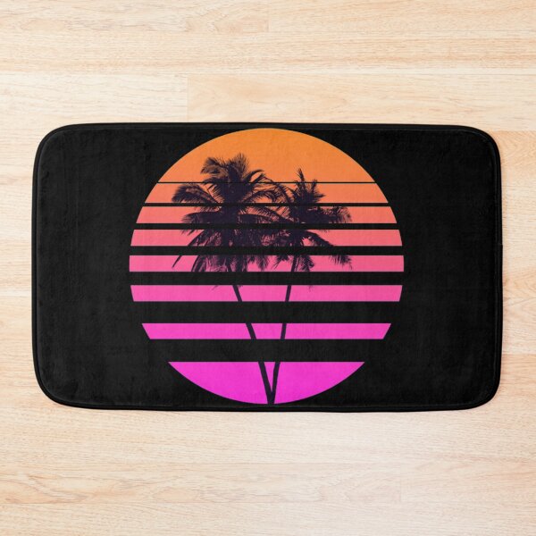 Item preview, Palmeras tropicales en Retrowave designed and sold by Kennedylan672.