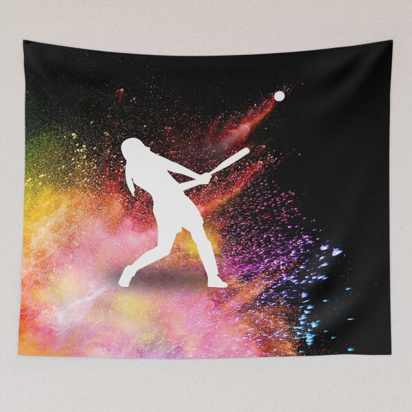 Item preview, Softball colorful explosion designed and sold by aggiexnjoz.